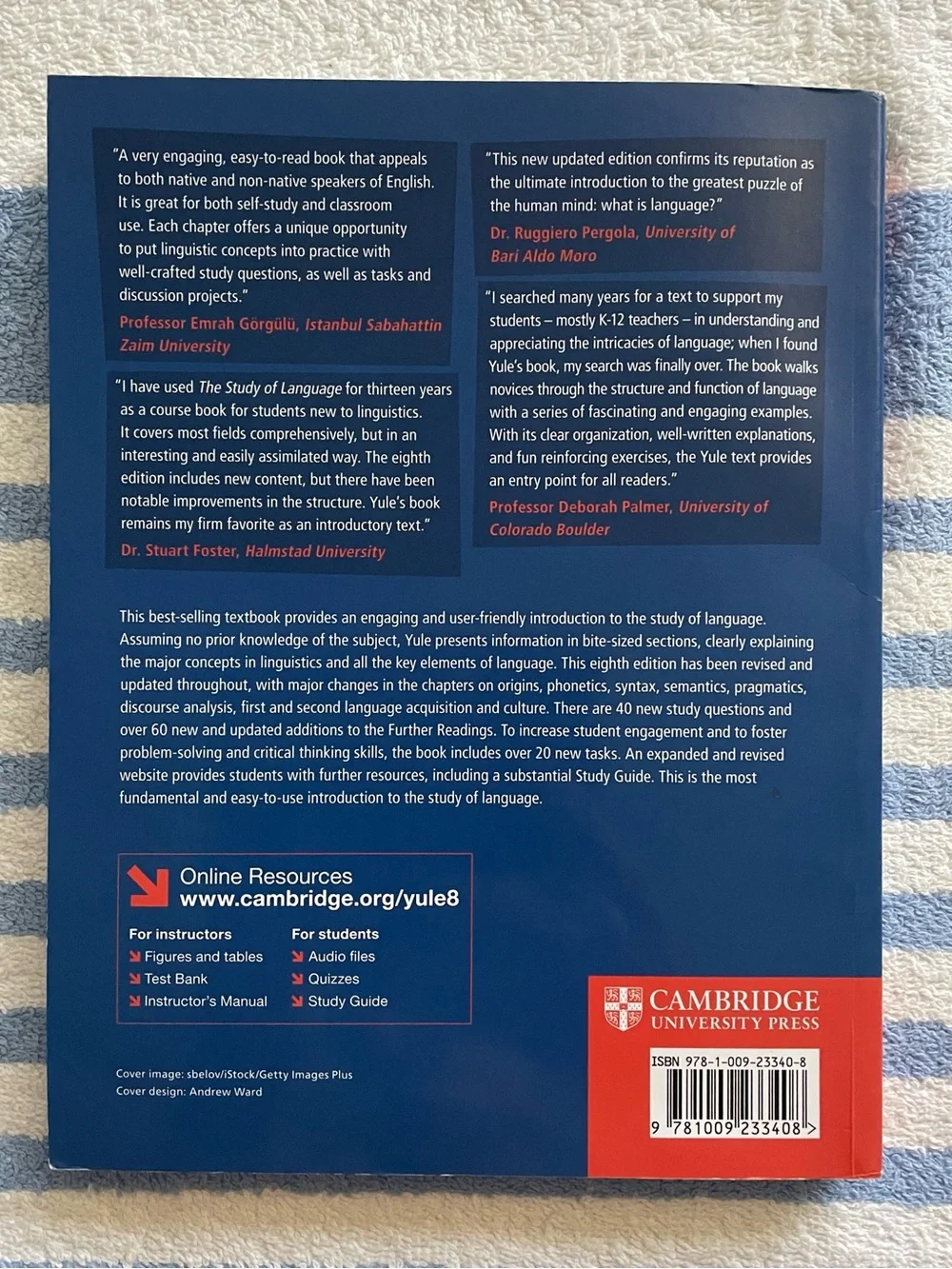 The Study of Language George Yule Eighth Edition Linguistics Textbook Cambridge